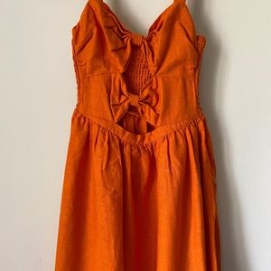 Sleeveless Double Cut-Out Midi Dress, Size XS